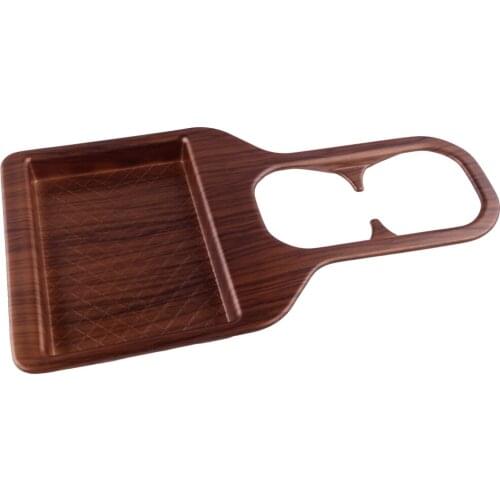 Peach Wood Grain Car Rear Water Cup Holder Cover Trim Decoration Moulding Bezel Fit for Honda CRV 2017 2018 2019