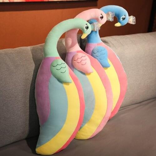 80-110cm Cute Peacock Plush Toys Stuffed Animals Big Peafowl Pillow Cushion Soft Doll Valentines Day Gift Girlfriend Kids