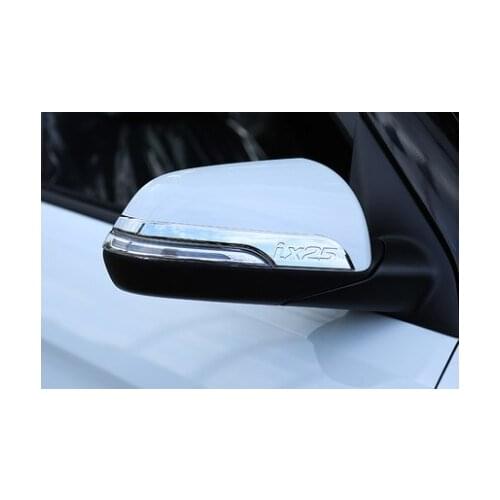 FIT FOR ix25 SIDE DOOR REARVIEW MIRROR CHROME COVER TRIM