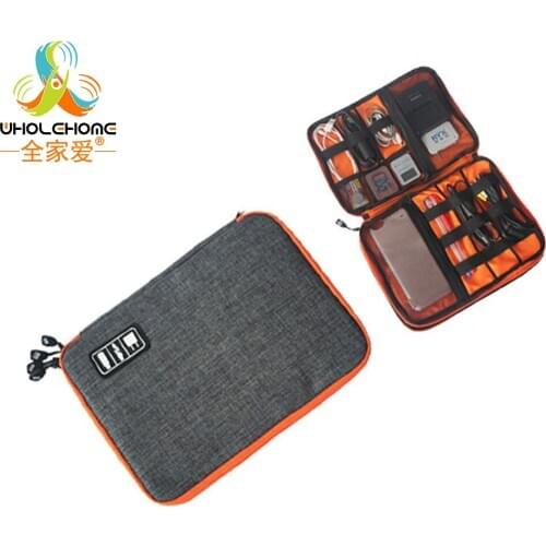 Supplies Organizer Storage Box Bag Waterproof Case USB Data Cable Power Bank Ipad Cell Phone Earphone Wire Pen 4 Colors 2 Sizes