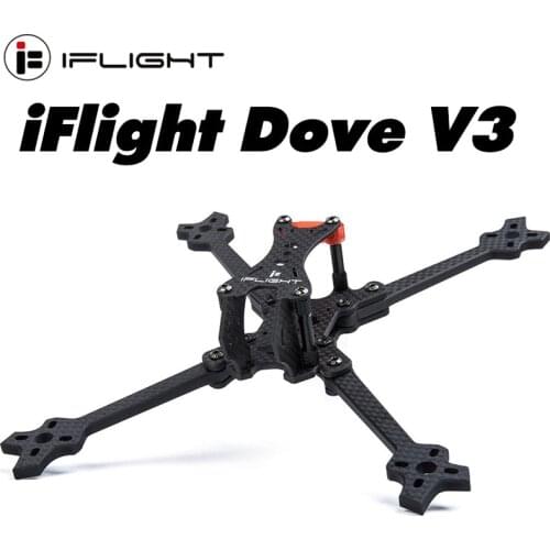 IFlight Dove V3 5inch 218mm FPV Racing Frame with 5mm arm compatible Xing 2207 2306 motor/5.1inch Propeller for FPV Racing drone