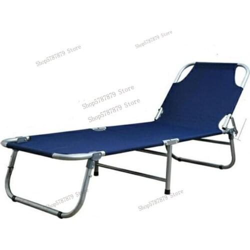 Folding bed single bed home simple lunch break bed office adult nap camp bed multifunctional three-fold recliner