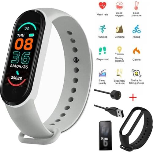 M6 Smart Band Men Women Heart Rate Monitor Blood Pressure Fitness Tracker Sport Smartwatch Clock Digital Watches for IOS Android