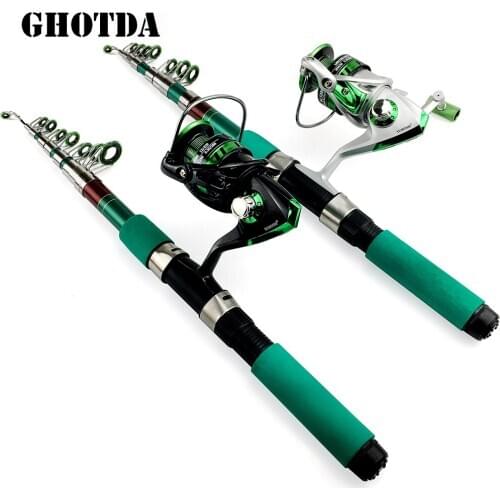 1.8-3.6m TelescopicFishing Rod and GL1000/3000/5000 Series Spinning Reel Combo Fishing Tackle
