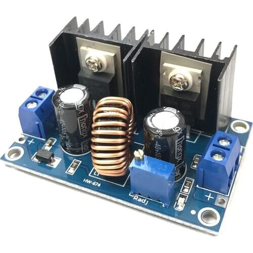XL4016 DC-DC 4-36V To 1.25-36V Step-Down Buck Converter Power Supply Board Module LED Voltmeter PWM Adjustable Max 8A 200W