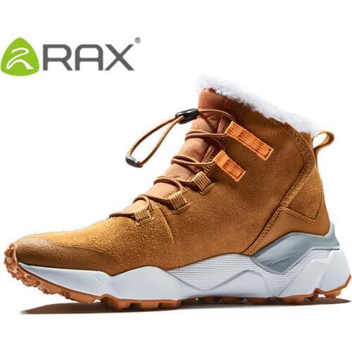 RAX Womens Hiking Boots Winter Snow Boots Women Outdoor Hiking Shoes Trekking Warm Anti-slip Shoes Women Climbing Boots