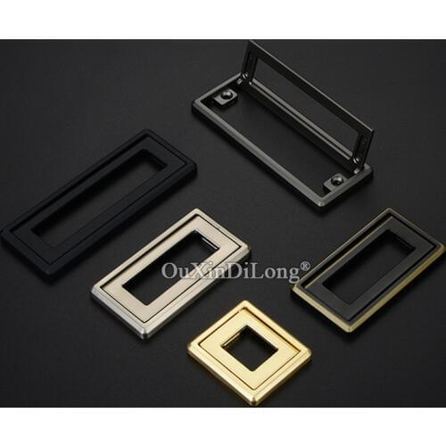 Elegant 10PCS European Invisible Hidden Kitchen Cabinet Door Handles Cupboard Wardrobe Cabinet Pulls Handles No Drilling