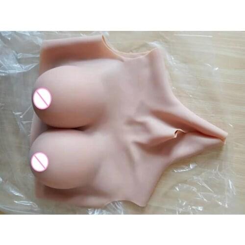 2G Upgrade BCD High Collar Neck Fake Artificial Boob Realistic Silicone Breast Forms Crossdresser Shemale Transgender Drag Queen