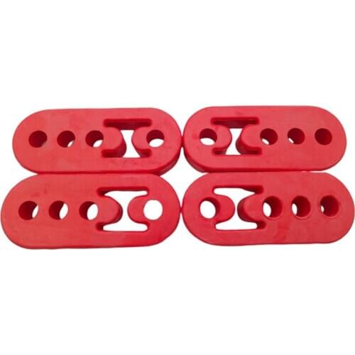 4pcs Universal Car Exhaust Mounting Bracket Hanger Repair Rubber 4 Holes