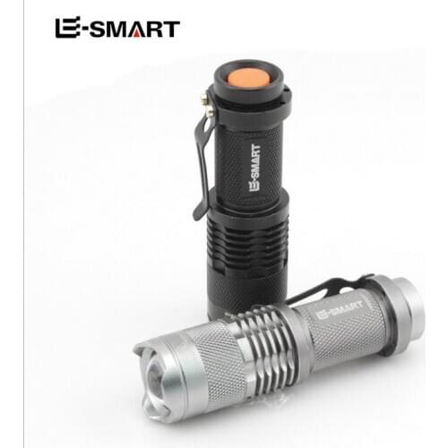 Free DHL Fedex 100pcs/lot SK68 Zoomable Q5 LED Flashlight Torche Light Linternas 250Lumens LED Lamp Searchlight FlashLight