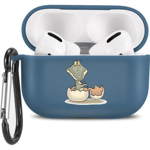 Cute Animal Earphone Case For Apple Airpods Pro Case Cover Wireless Bluetooth Silicone Air Pods 3 Case Protective Cover Blue