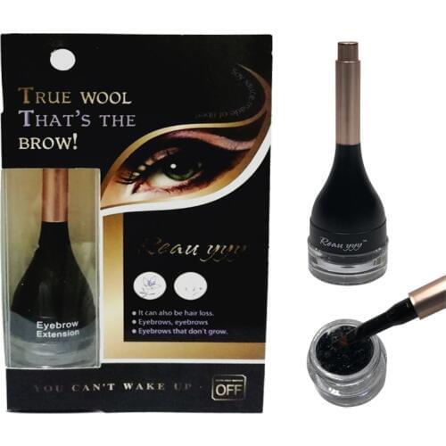 Eyelash Extension Eyebrow Gel Emulational Eyebrow Glue Makeup Cream 3D Natural Eyebrow Gel with Brush Women Cosmetics Drop ship