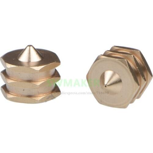 2pcs Copper Nozzle metric thread M10*1 for Hot melt adhesive machine parts