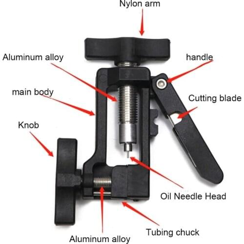 Multifunction Upgraded Bicycle Needle Driver Insertion Tool Hydraulic Hose Fitting Insert Gadget Outdoor Riding Bike Modificatio