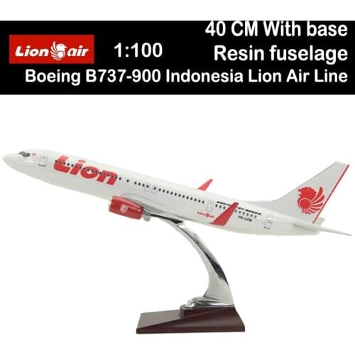 1/100 Scale Boeing B737-900 Indonesia Lion Air Line Airplane Model Toys Aircraft Diecast Airliner Alloy Plane Gifts Toys Kids