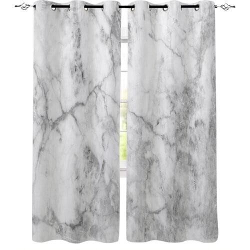 Art Design Marble Blackout Curtains For Living Room Bedroom Window Treatment Blinds Drapes Kitchen Curtains