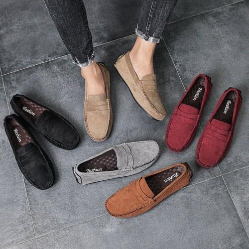 Men Casual Shoes Loafers Sneakers 2021 New Men Fashion Leather Comfortable Loafers Casual Shoes Zapatos De Hombre Men Shoe