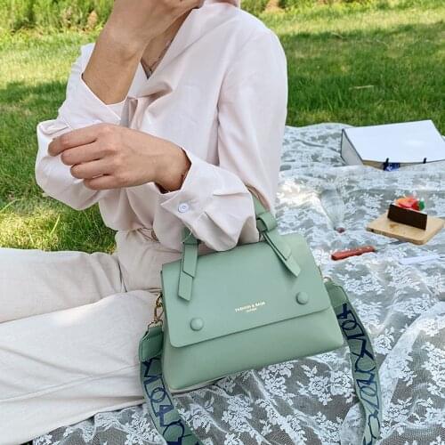 New Fashion Joker Messenger Bag Large Capacity Square Bag Handbag Dual-use Bag Single Shoulder Diagonal Crossbody Bag