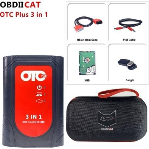 Newest OTC Plus 3 in 1 With HDD Diagnostic Tool For n-issan t-oyota Intelligent Tester For v-olvo v-ida dice OBD Scanner GTS