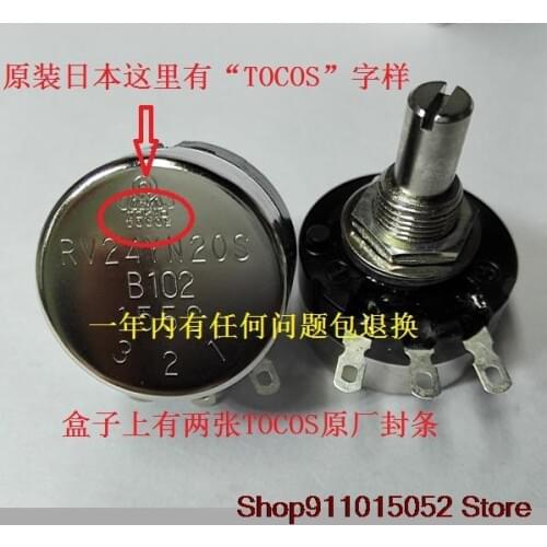 Original Japan TOCOS lap carbon film potentiometer RV24YN20SB102 1 k TOKYO COSMOS