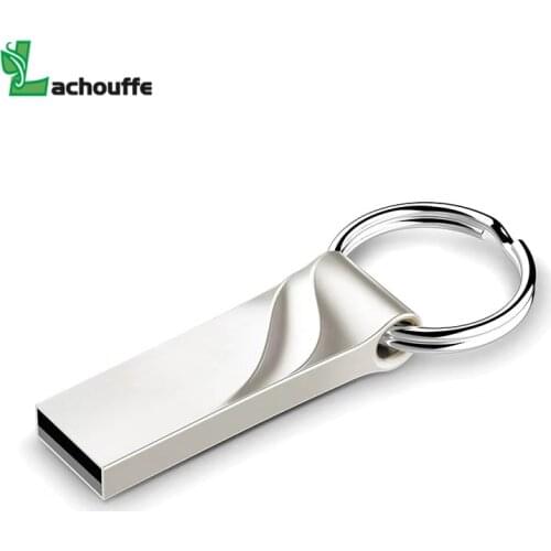 Silver usb flash drive 64GB 32GB 16GB 8GB 4GB pen drive pendrive waterproof metal silver usb flash drive