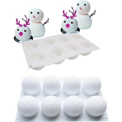 Ball Sphere Silicone Mold For Cake Pastry Baking Chocolate Candy Fondant Bakeware 3D spherical Shape Dessert Mould Decorating