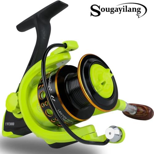 Sougayilang 12BB 5.0:1 Freshwater Spinning Fishing Reel 1000-3000 Series Carp Fishing Reel for Bass Fishing Wheel