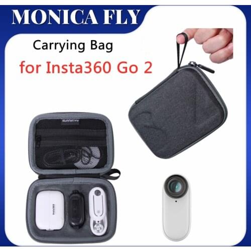 Storage Bag Mini Carrying Case Handbag Protective Box Waterproof Quakeproof Scratch Proof for Insta360 GO2 Camera Accessories