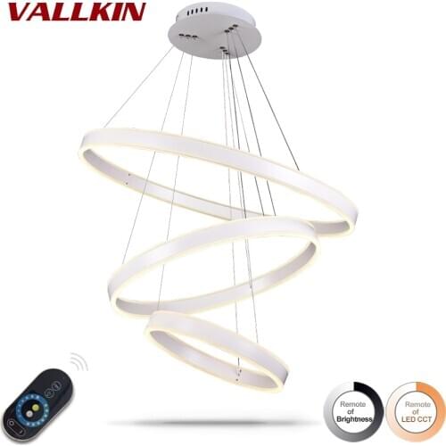 Dimmable LED Pendant Lights Modern LED Pendant Lights Hanging Lamp for Living room Aluminum Pendant Lighting with Remote