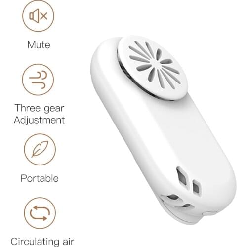 Air Face Fan Personal Breathe Cooler Wearable Air Purifier USB Mini Portable Mask Clip Fan Electric Air Conditioning Cooling Fan
