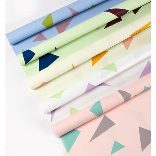 20pcs TRIPAT Waterproof Plastic Flower Wrapping Paper Floral Wrapping&Gift Decorative Craft Paper Home Decoration Party