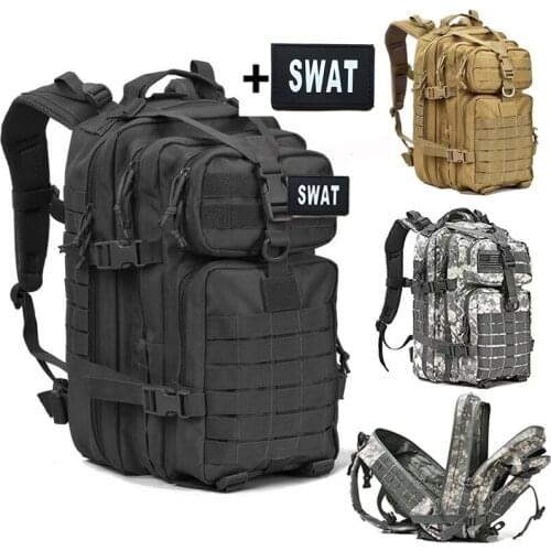 40L Military Tactical Assault Pack Backpack Army 3D Waterproof Bug Out Bag Small Rucksack for Outdoor Hiking Camping Hunting