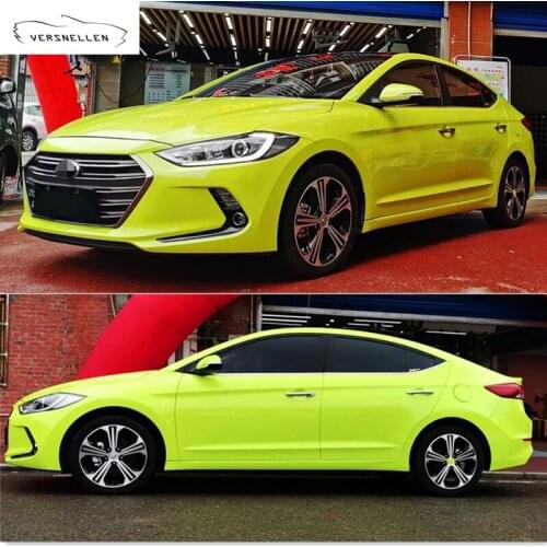 High Quality 1.52x18M Full Body Hight Glossy Film Light Green Car Glossy Air Bubble Free Car Wrapping Film Vinyl