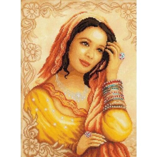Beautiful princess people Cross Stitch Kits Crafts 14CT Unprinted For Embroidered Handmade Arts Oil Painting Wall Home Decor