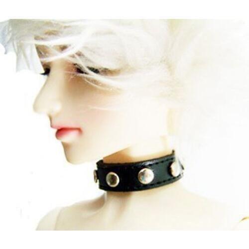 [wamami] 16-2# Black Leather Neck Strap/Belt 1/3 SD DZ DOD BJD Dollfie
