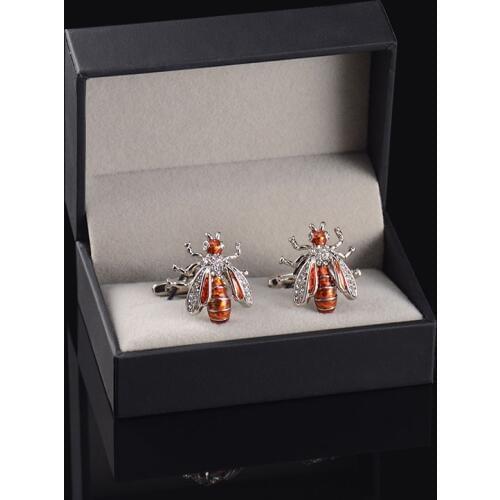 1PC New Black Cufflinks Box Gift Storage Case Cuff Box high quality Plastic Special Paper Jewelry BOX Free Shipping