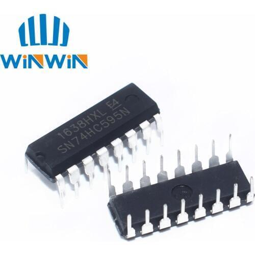 10PCS SN74HC595N 74HC595N 74HC595 DIP-16
