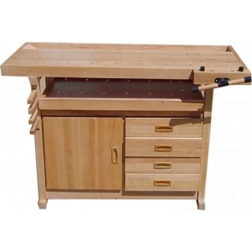 1260x610x840mm Beech woodworking bench with vise for sale