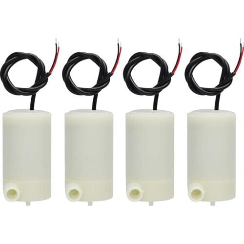 New 4 Pcs DC 3 V 5 V Micro-Submersible Mini Water Pump Fish Tanks Fountain Aquarium Set