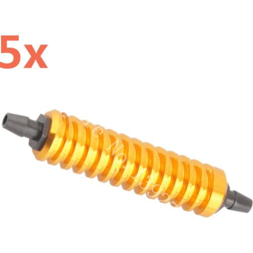 5Pcs RC Alum. Parts Fuel Tank Air Cooler Back Pressure 80119 for 1/8 Scale Models Remote Control Car HSP Nitro Engine