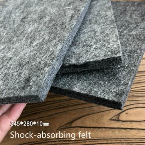 High Density Shock-absorbing felt soundproof pad 34.5*28cm, can fully achieve the role of absorption and noise reduction