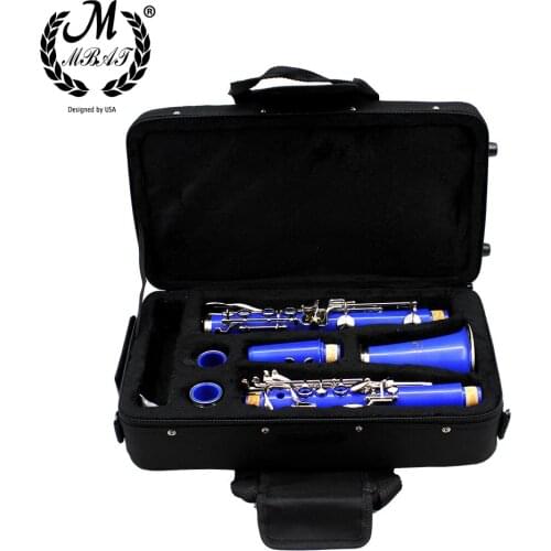 M MBAT Black Clarinet Hand Case High quality Woodwind Instrument Accessories Oxford Cloth Shoulder Bag Protection Box Music Tool