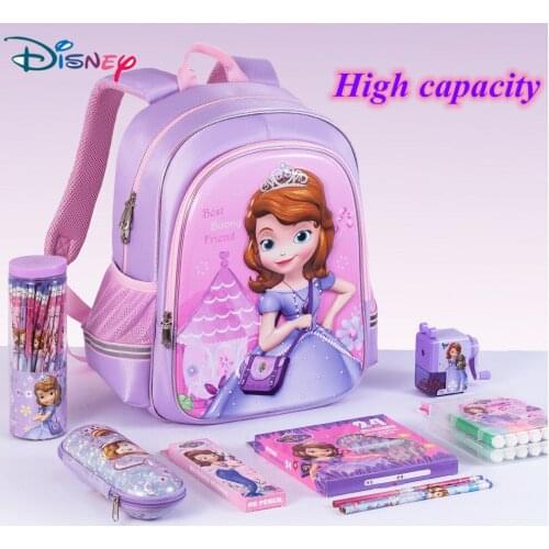 Disney Children Backpack Comfortable Kids Toddler Frozen Sophia School Bags Kindergarten Preschool Bag Schoolbag