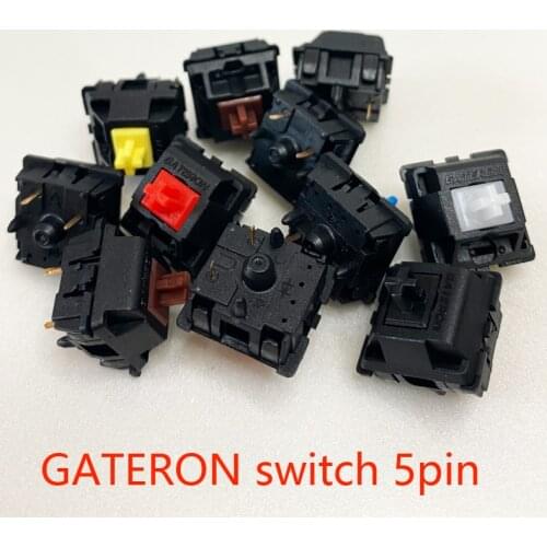 GateronMechanical keyboard switch 5pin black switch red switch yellow switch 2PIN LED