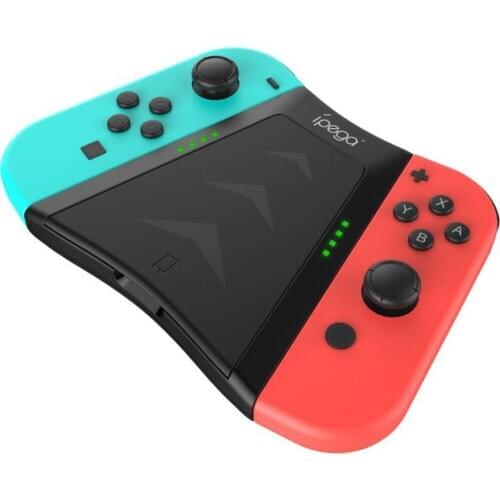 Game Controller Handle Charging Gamepad Grip with Card Slot LED Indicator Gaming Grip Joystick for NS Switch Joycon