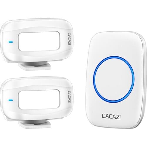 CACAZI Intelligent Wireless Motion Sensor Alarm Doorbell Remote Control Shop Induction Welcome Door Bell IR Infrared Detector