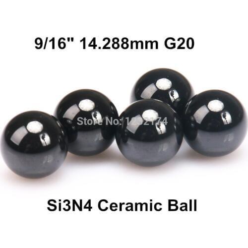 9/16" 14.288mm Silicon Nitride Ceramic Ball Si3N4 Grade G20 10PCS/Lot used in Bearing,Pump,Valve ball 14.288mm ceramic ball
