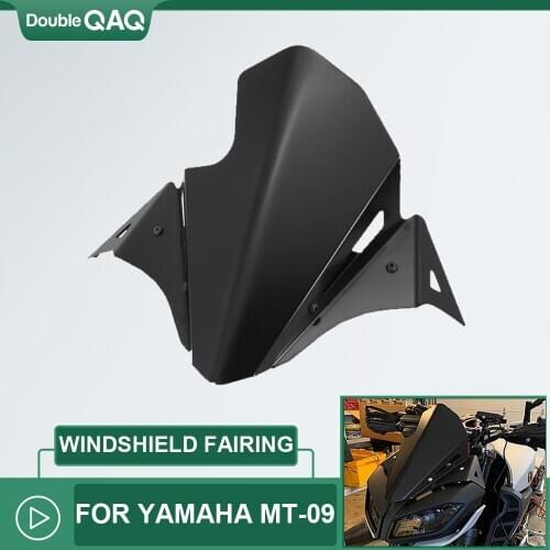 Front Windshield FOR YAMAHA MT-09 MT09 Motorcycle Accessories Windscreen Airflow Wind Deflector 2017 2018 2019 2020