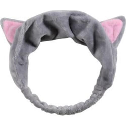 Lovely Cartoon Cat Ears Soft Elastic Women Hairband Face Washing Makeup Headban hair when you are removing makeup washing face