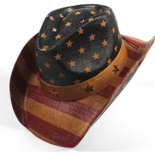 Fashion Western Cowboy Hat For Women Men Leather Sombrero Cowgirl Hombre Jazz Caps With Tauren Belt Size 58CM